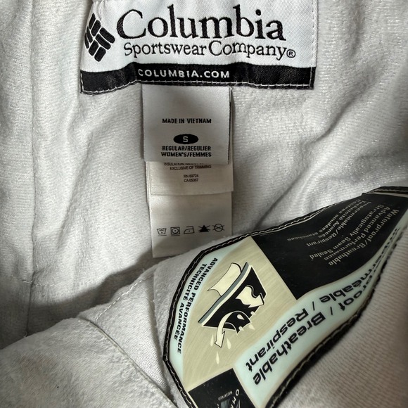 Columbia Omni Tech Women Ski Snow Pant Gray Small Waterproof Breathable Insulate - Picture 3 of 7